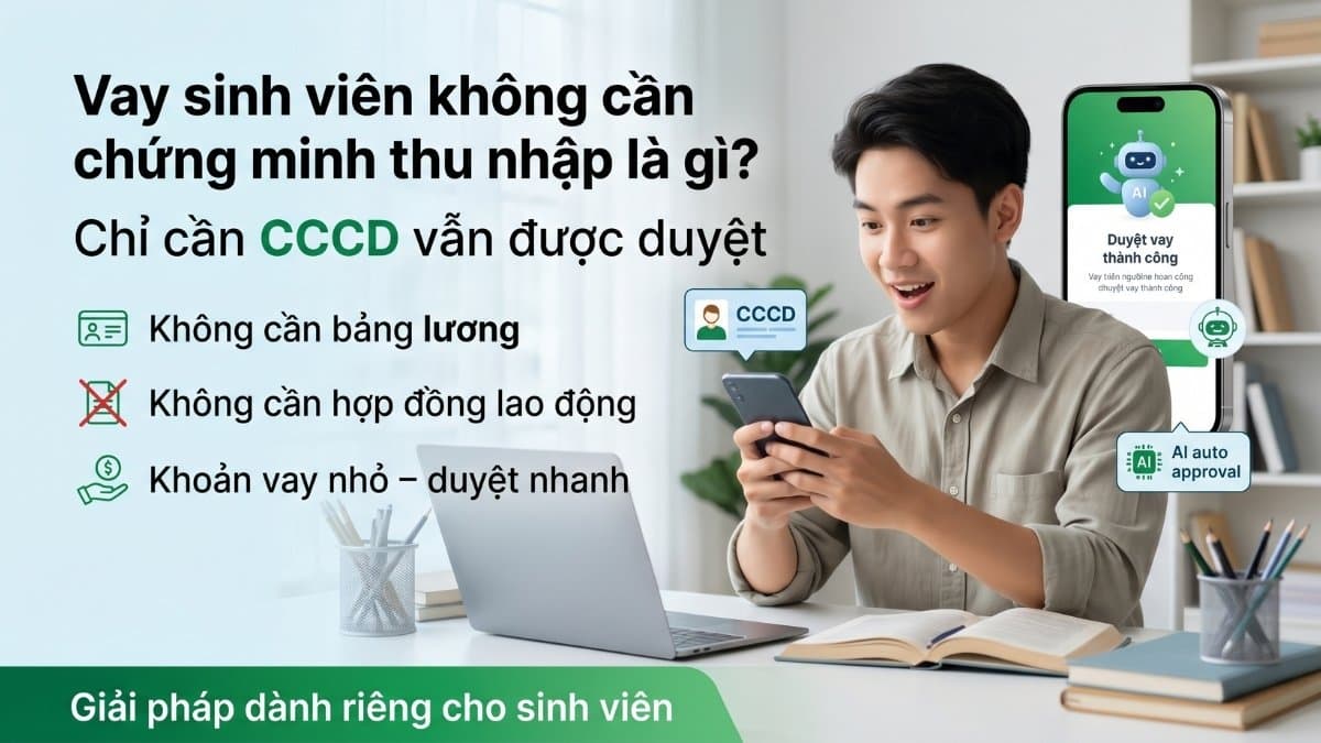 Vay Sinh Viên Không Cần Chứng Minh Thu Nhập 2026