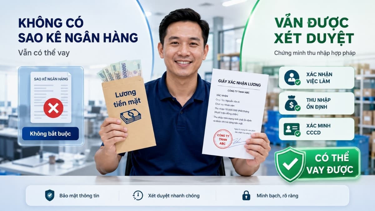Vay tiền theo bảng lương tiền mặt được không? Cách xử lý | Vay Ở Đâu