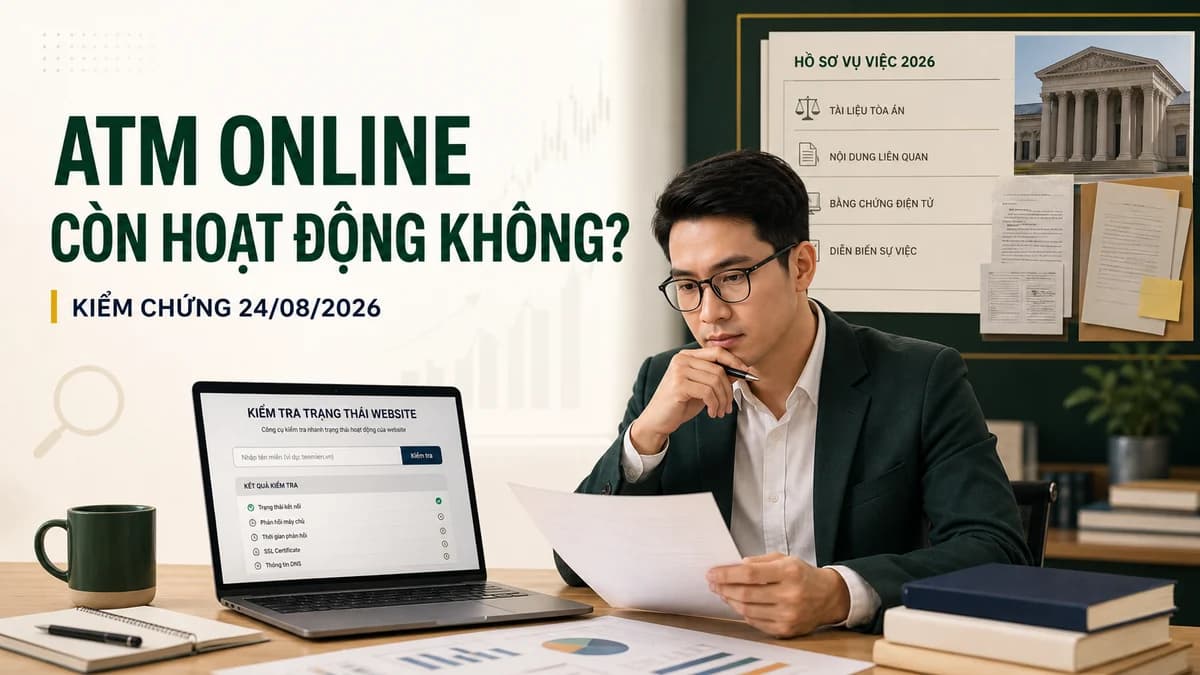 ATM Online còn hoạt động không? Cập nhật vụ án 2026