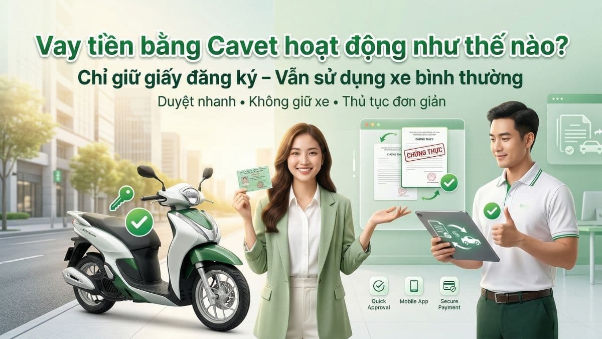 Ảnh minh họa Vay Tiền Bằng Cavet Xe: Nhận Tiền Ngay, Vẫn Giữ Xe Đi Lại