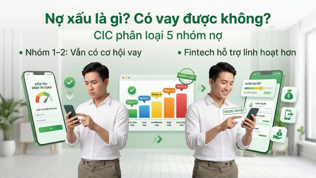 Ảnh minh họa Vay Tiền Hỗ Trợ Nợ Xấu CIC: Duyệt Tự Động, Không Thẩm Định