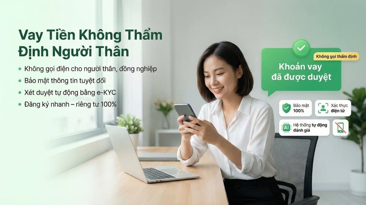 Ảnh minh họa Vay Tiền Không Gọi Người Thân: Bảo Mật 100%, Không Thẩm Định
