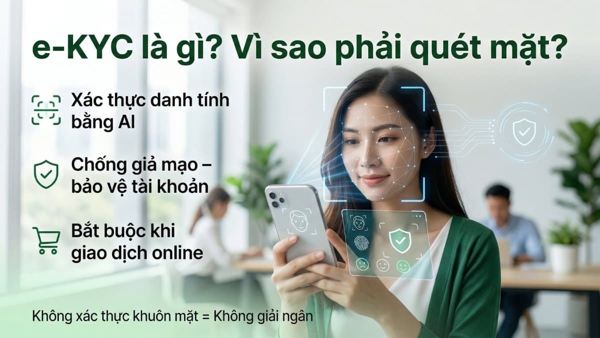 Hướng dẫn e-KYC nhận diện khuôn mặt khi vay tiền duyệt 100% | Vay Ở Đâu