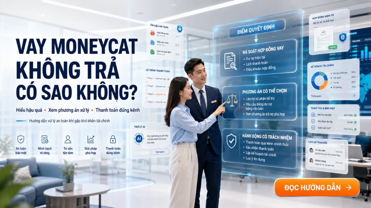 Vay MoneyCat không trả có sao không? Cách xử lý