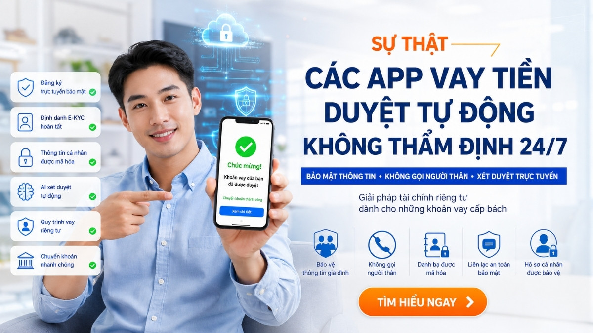 App vay tiền duyệt tự động và các bước scoring hồ sơ