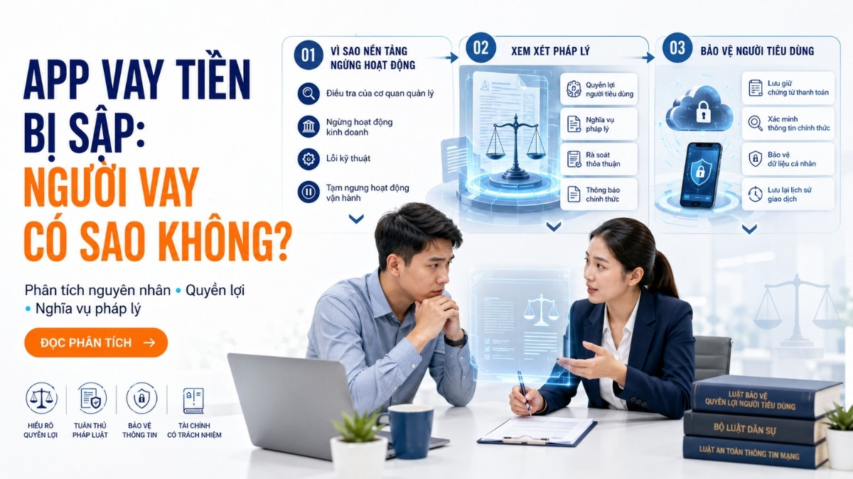 Các app vay tiền bị sập - Nguyên nhân ứng dụng tín dụng đen bị công an triệt phá