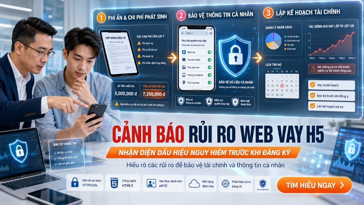 Cảnh báo các bẫy phí dịch vụ ẩn của web vay H5 tín dụng đen | Vay Ở Đâu