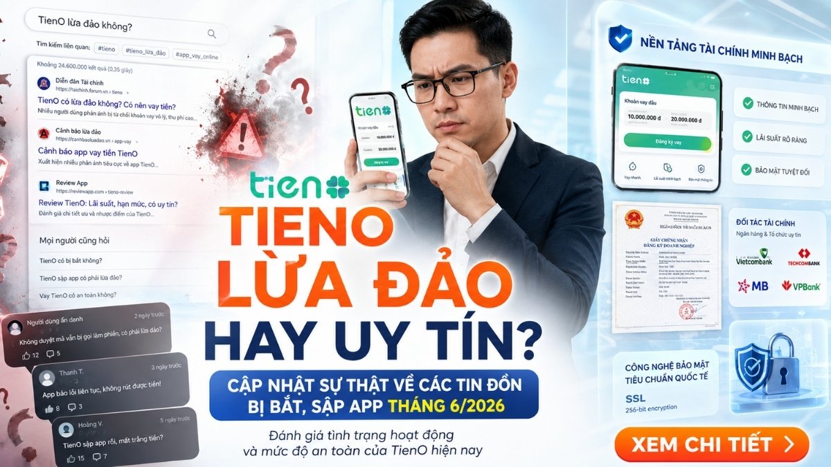 Kiểm tra trạng thái website TienO và tên miền trước khi đăng nhập