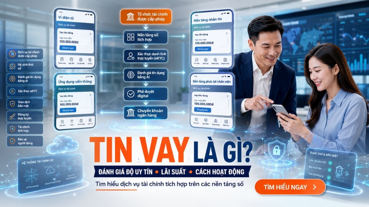 Tin Vay là gì - Sản phẩm vay tiêu dùng trực tuyến của VietCredit trên MoMo