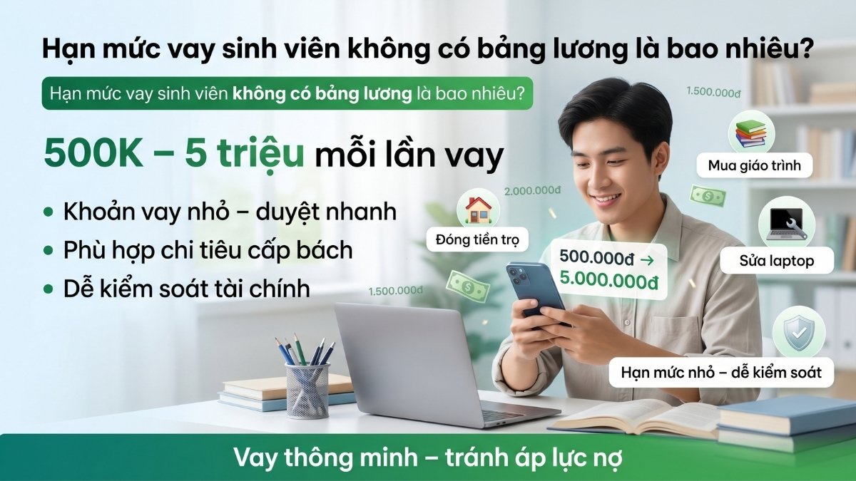 Bảng ngân sách vay sinh viên không có bảng lương