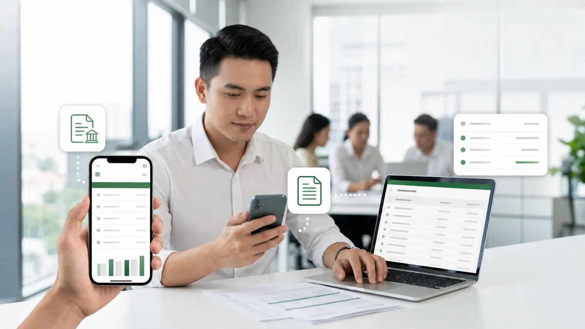 Người lao động đối chiếu bảng lương, hợp đồng lao động và sao kê trước khi đăng ký vay theo lương